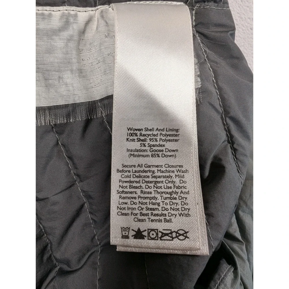 Eddie Bauer First Ascent StormDown 800 Puffer Jacket Mens XL Gray Full Zip Stain